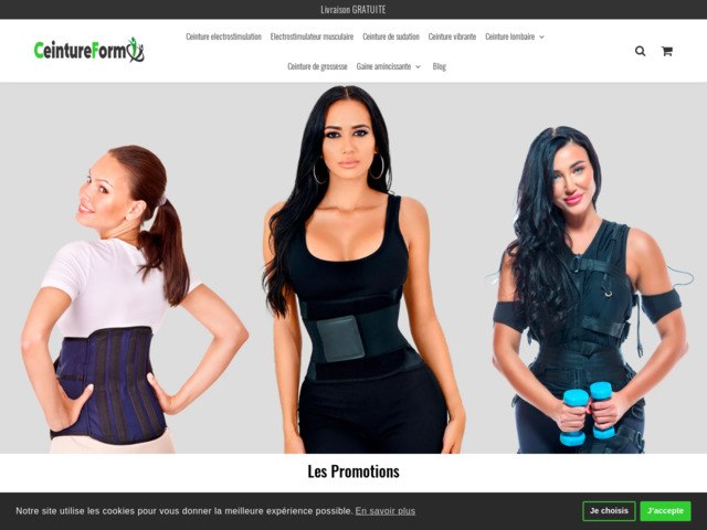 Boutique en ligne ceinture abdominale et pour le dos