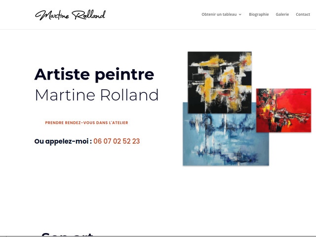 Dcouvrez Martine Rolland, artiste peintre