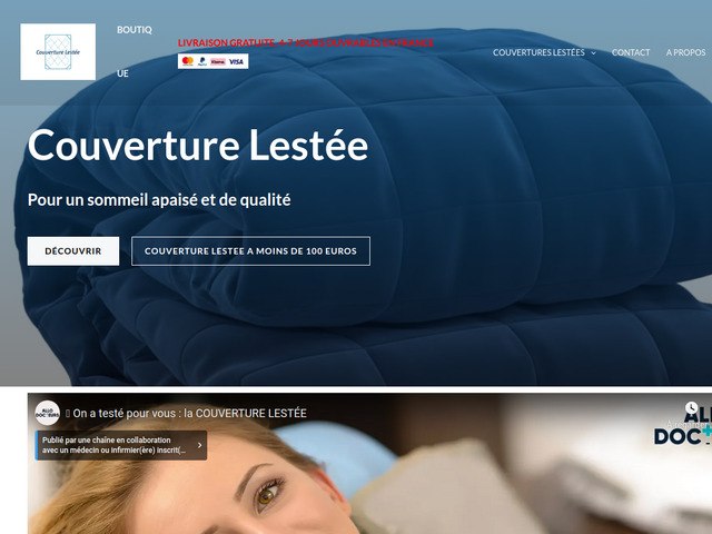 Couverture lestée