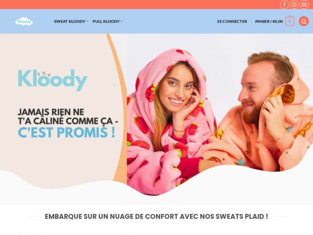 The Kloody | Sweat & pulls plaids ultra-doux - Votre nuage de clin