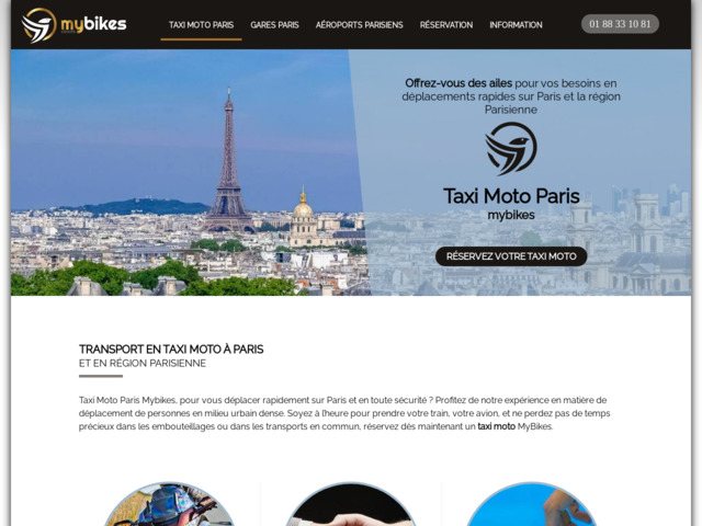 Taxi moto Paris MyBikes : déplacements rapides et confortables