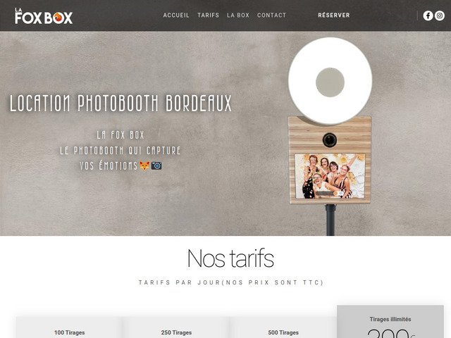 La Fox Box | Location photobooth Bordeaux