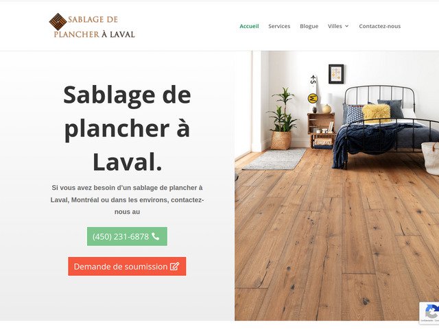 Sablage de plancher  Laval