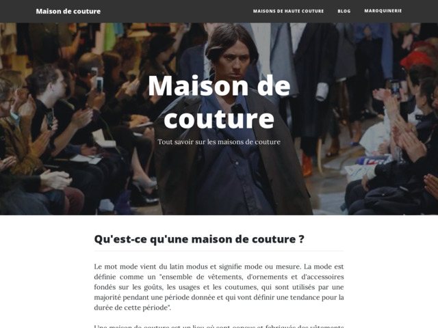 L'univers de la couture