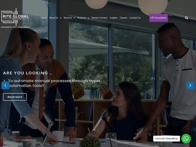 Hyper automation, generative AI, ERP, IT consulting - Rite Global IT Services