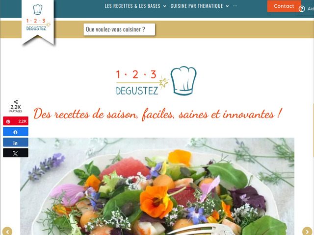 Cuisine saine de saison, des recettes simples et faciles