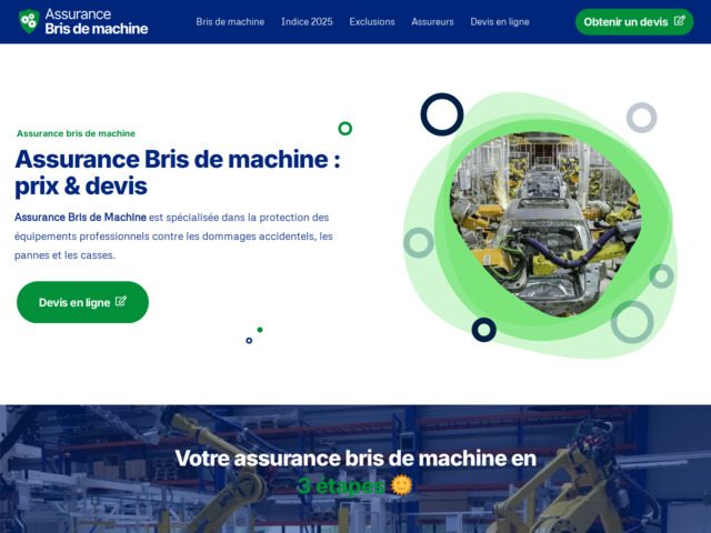 Assurance bris de machine