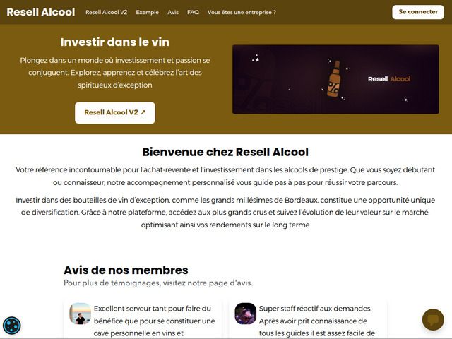 Resell alcool : investissement en spiritueux rares