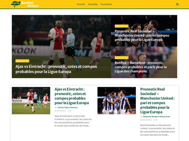 Les paris sportifs et nouvelles du foot africain