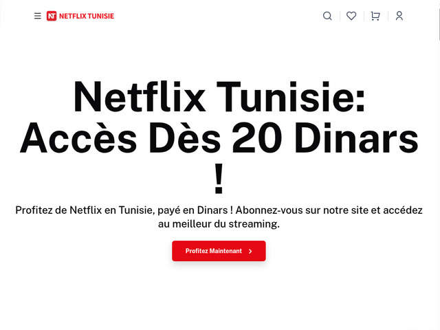 Netflix Tunisie - votre abonnement streaming en Tunisie