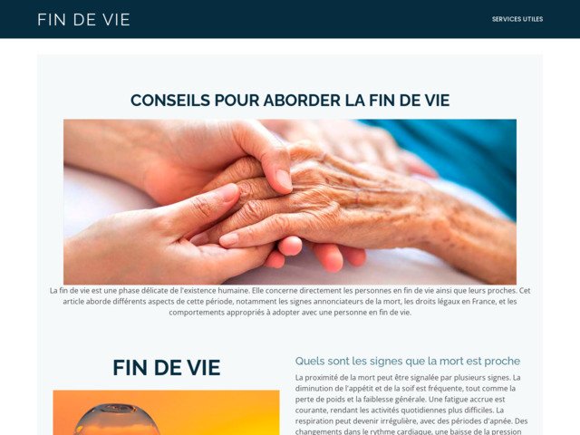 Infos sur la fin de vie