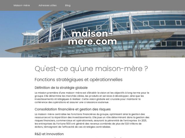 Maison mre
