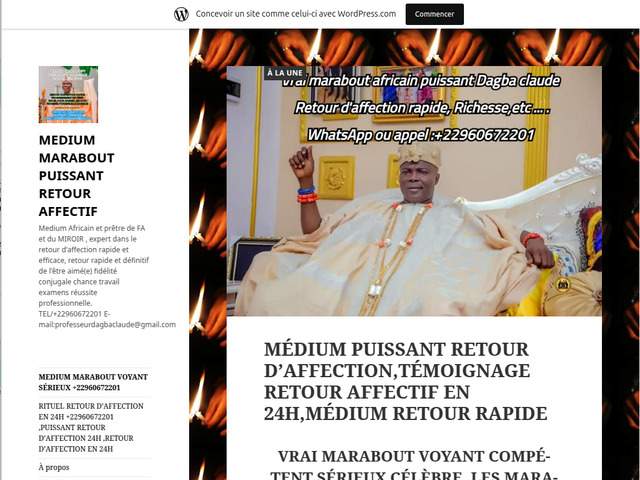 Grand maître marabout sérieux compétent whtasapp :+2290160672201