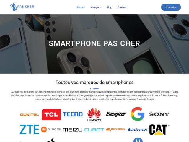 Smartphone pas cher