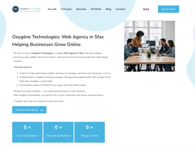 Oxygène technologies - agence web