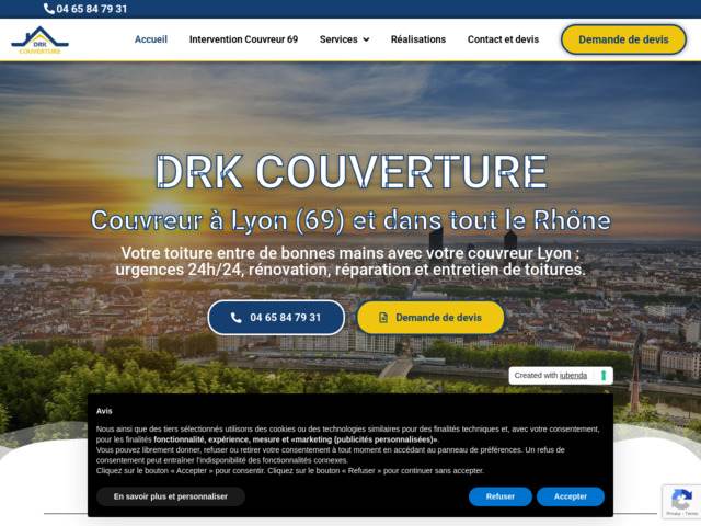 Drk couverture, couvreur lyon