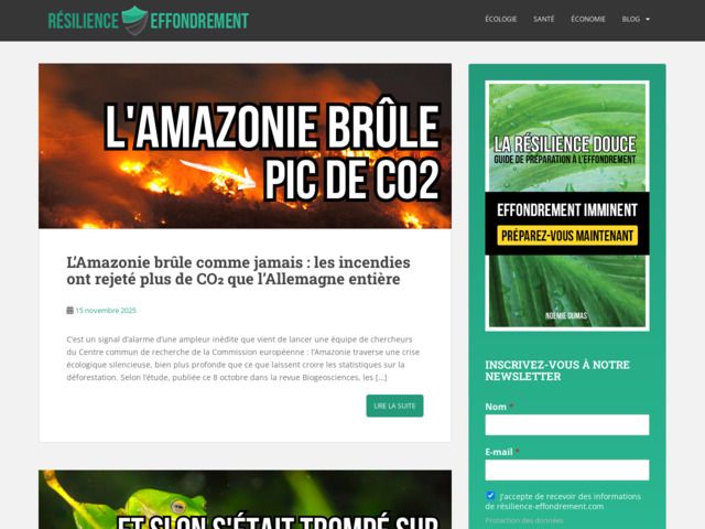 Résilience effondrement