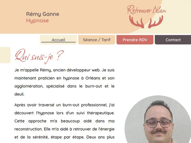R�my ganne - sp�cialiste en hypnose deuil et burn-out � orl�ans