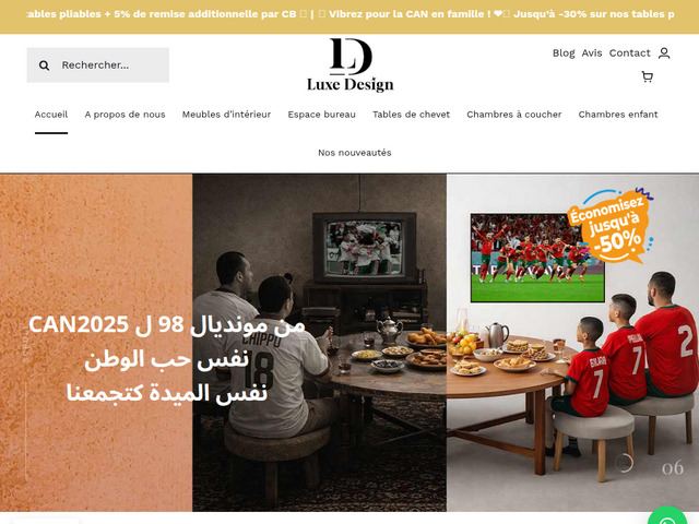 Luxe design &ndash; meubles en kit durables, pratiques et abordables au maroc