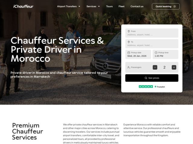 Private driver & chauffeur service in morocco