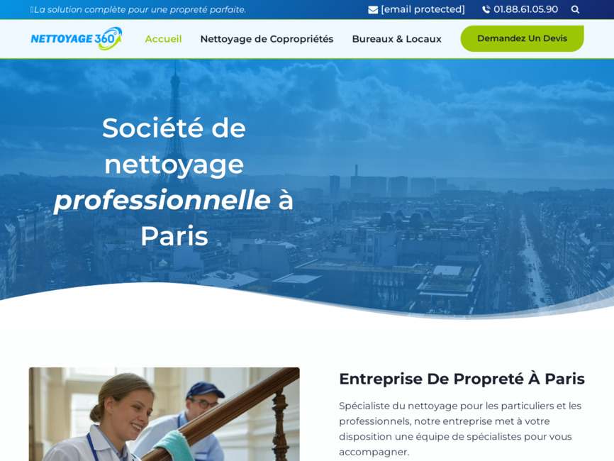 Entreprise de nettoyage de bureaux � paris