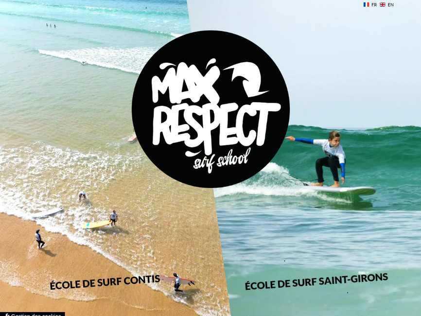 Stage de surf � contis - max respect