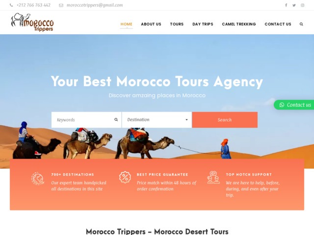 Morocco desert tours - travel to morocco - morocco trippers