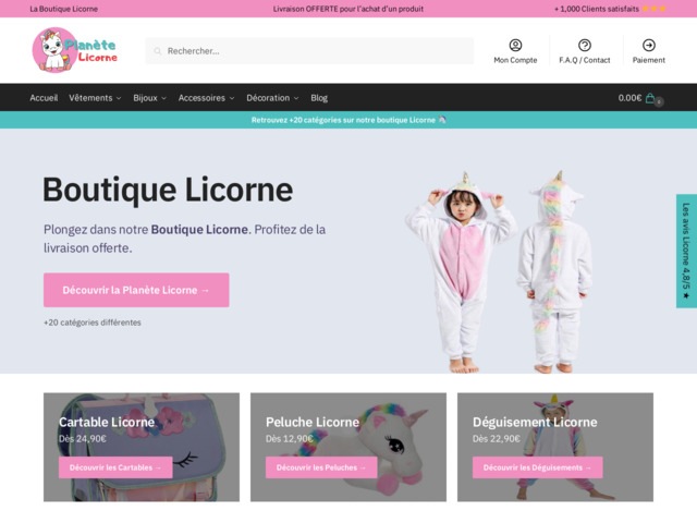 Boutique licorne