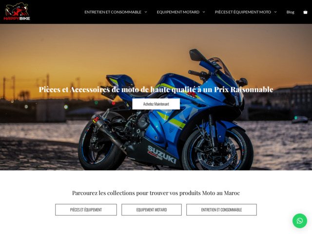 Happy bike pièces et accessoires moto