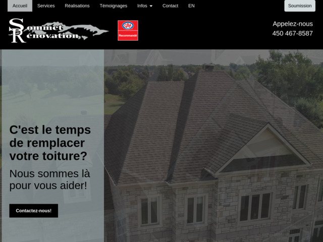 Sommet Rénovation | Toiture Montérégie