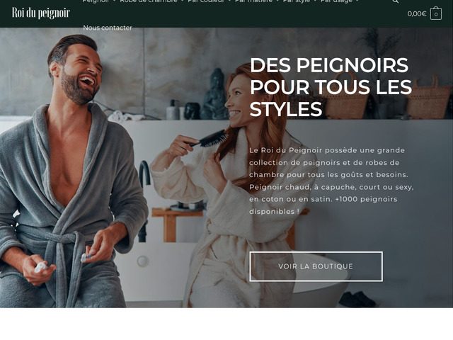 Roidupeignoir : la plus grande sélection de peignoirs
