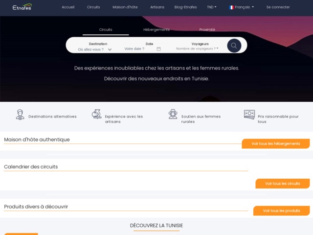 Etnafes votre alternatif du tourisme en Tunisie