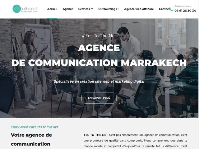 Yes To The Net - Agence de communication  Marrakech