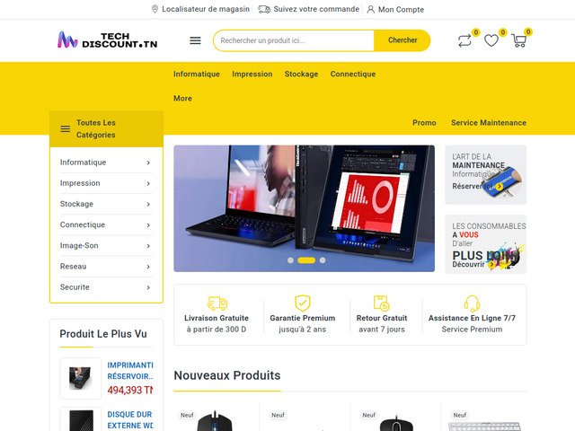 Sté discount informatique,vente matériel informatique