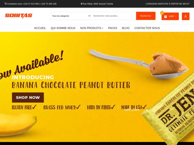 Proteine tunisie sobitas | nutrition sportive & protéines