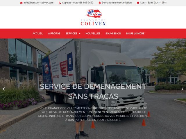 Transport Colivex | Service de dmnagement Laval et Montral