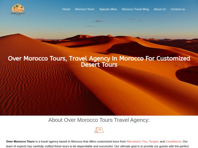 Over Morocco Tours - Travel agency in Morocco