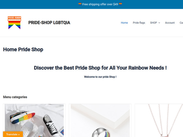 Pride shop : high-quality lgbt products