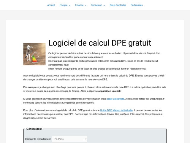 Simulateur DPE gratuit en ligne
