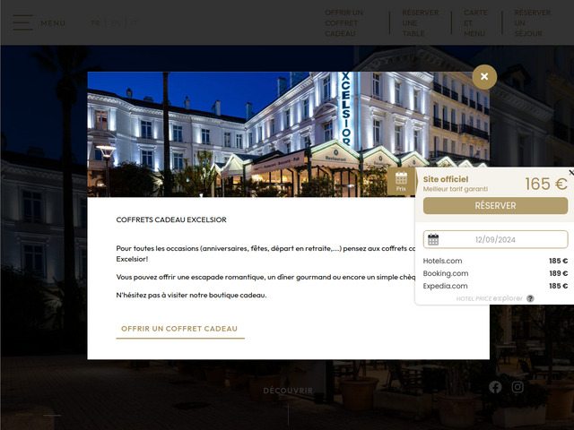 Hôtel de luxe Saint-Raphaël - Hotel Excelsior