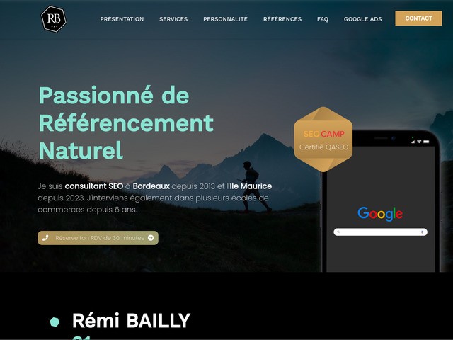 Rémi Bailly : freelance & consultant SEO (Bordeaux & Ile Maurice)