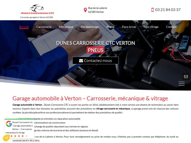 Atelier de mécanique auto à Verton