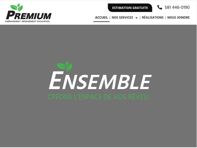 Aménagement Premium | Entrepreneur en terrassement à Lévis et Québec