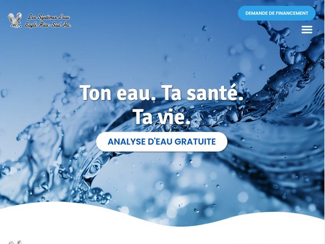 Analyse et traitement d'eau potable rsidentielle | Eagle Rive-Sud