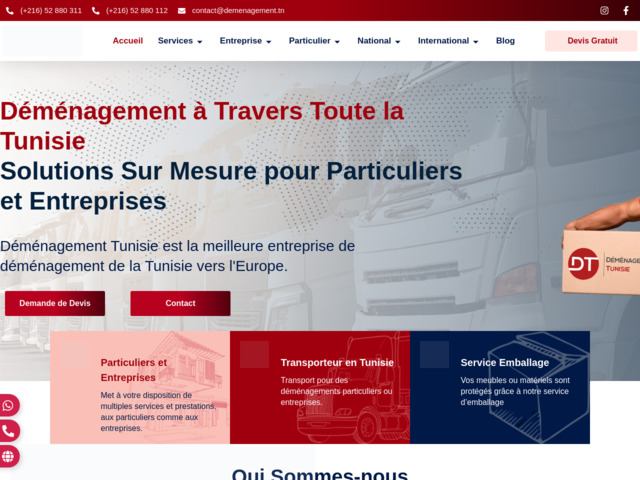 Dmnagement Tunisie