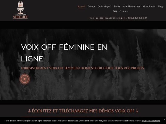 Une voix-off féminine pour tous vos projets