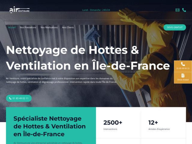 Nettoyage hotte professionnelle