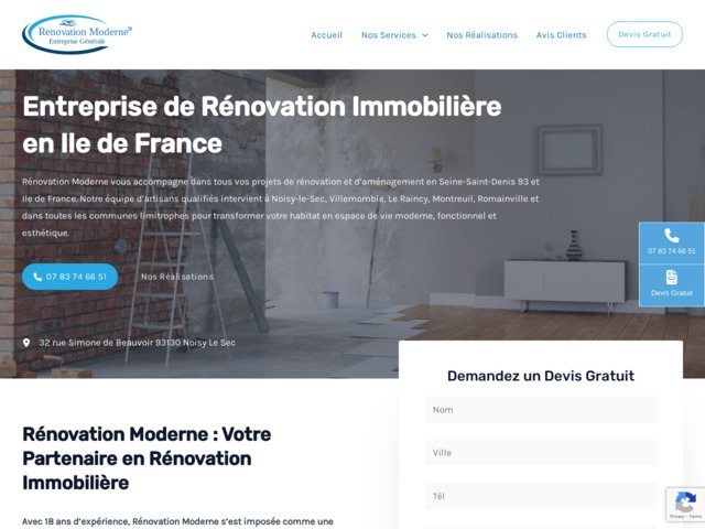 Rnovation immobilire 93