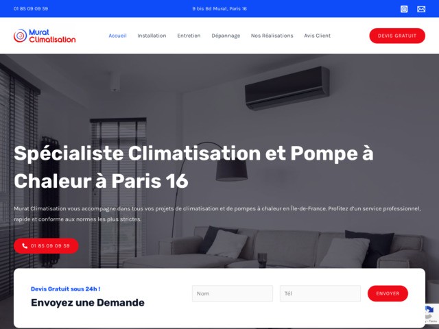 Sp�cialiste climatisation et pompe � chaleur � paris 16