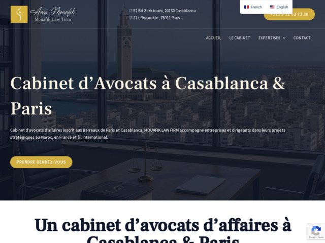 Cabinet d'avocats � casablanca & paris